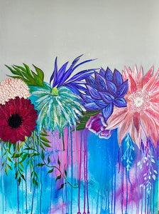 Magical Blooms Original Art by Rita Barakat