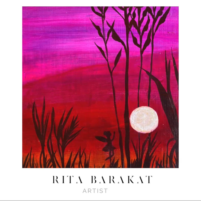 Rise to Sunset original art by Rita Barakat