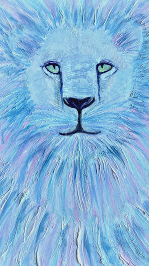 The great White Lion artwork by Rita Barakat