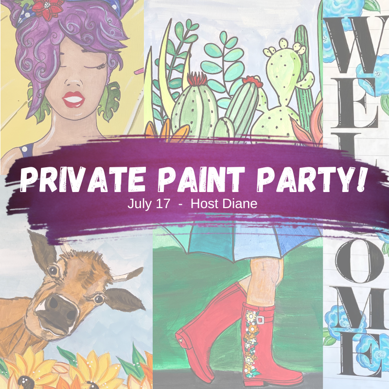 Host a paint party with Rita Barakat