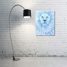 Load image into Gallery viewer, The Great White Lion original art by Rita Barakat
