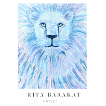 Load image into Gallery viewer, The great White Lion artwork by Rita Barakat
