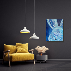 The Blue Bunny original artwork by Rita Barakat