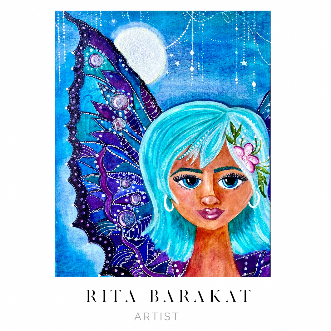 Part of a celestial series, the Spring Fairy by Rita Barakat