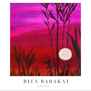 Rise to Sunset original art by Rita Barakat