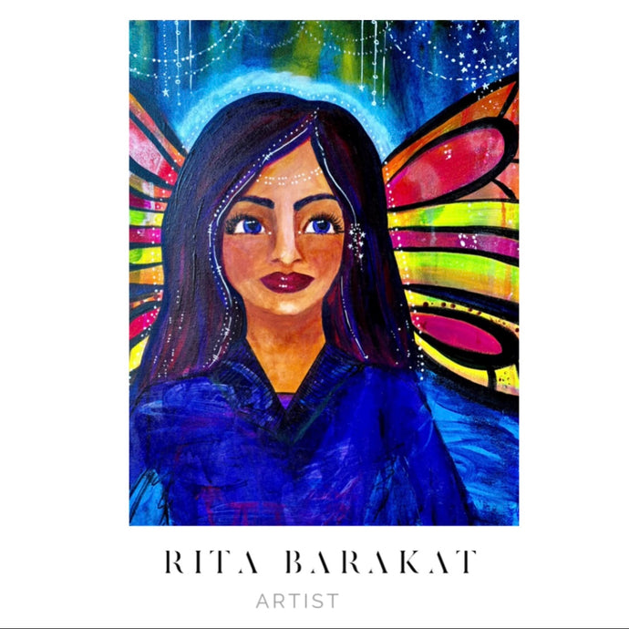 A pixie Portrait  original art by Rita Barakat