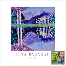 Load image into Gallery viewer, At the Lake an original impressionistic painting by Rita Barakat
