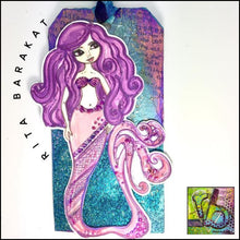 Load image into Gallery viewer, Embossing Powder Magical Mysteries Mermaid Fin
